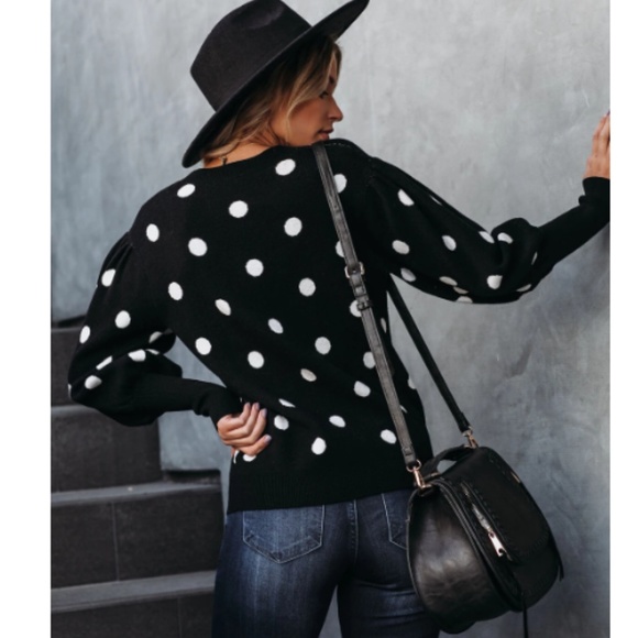 DENOSHA Polka Dot Sweater - Picture 4 of 8